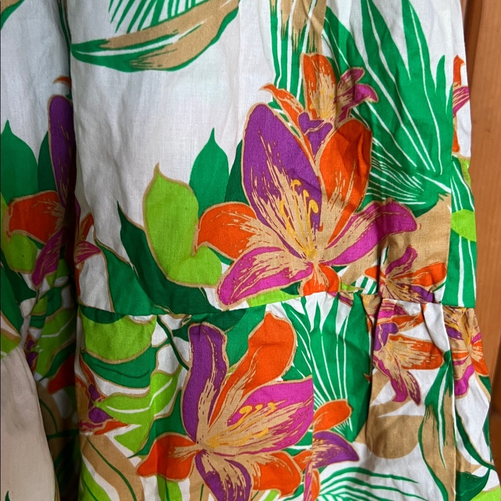 Flying tomato you know me so well poplin midi tropical Shirtdress - Picture 10 of 15
